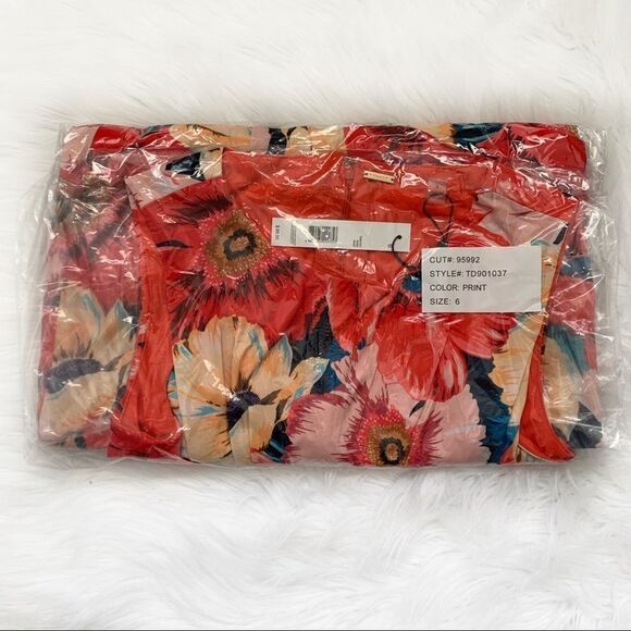 T TAHARI Floral Print Sleeveless Dress! - Picture 6 of 7